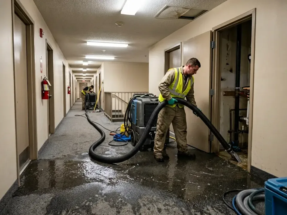 multi-unit-apartment-hallway-f-005 — frequently asked questions, Emergency Burst Pipe Water Extraction & Removal in Old Tapp…